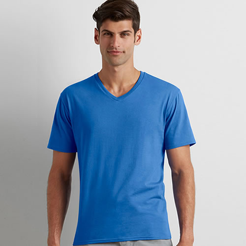 GD16 Gildan Premium Cotton Adult V-Neck T-Shirt | Thread Arrows